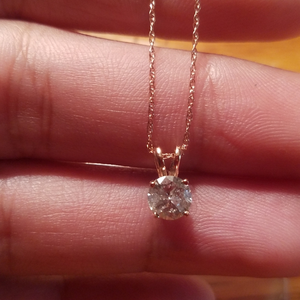 14k diamond necklace